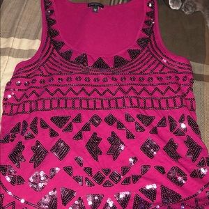 Sequin tank top
